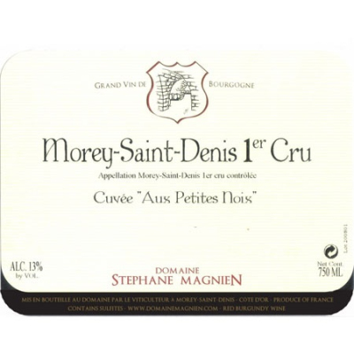 Stephane Magnien Morey-Saint-Denis 1er Cru Cuvee Aux Petites Noix 2018 (6x75cl)