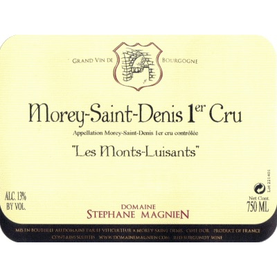 Stephane Magnien Morey-Saint-Denis 1er Cru Les Monts Luisants Rouge 2018 (6x75cl)