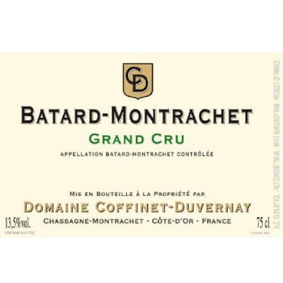Coffinet-Duvernay Batard-Montrachet Grand Cru 2022 (3x75cl)
