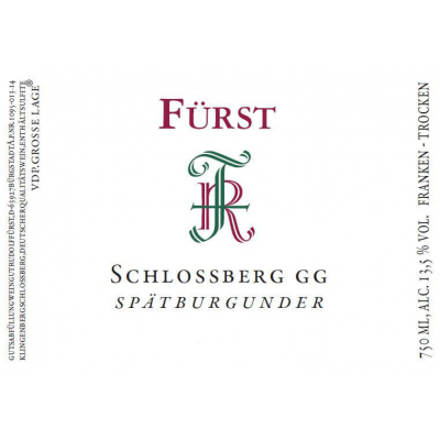Rudolf Furst Schlossberg Spatburgunder GG 2020 (6x75cl)