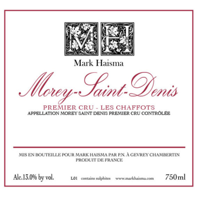 Mark Haisma Morey-Saint-Denis 1er Cru Chaffots 2019 (6x75cl)