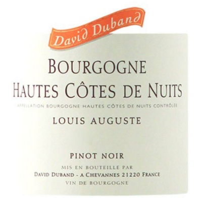 David Duband Haute Cotes Nuits Louis Auguste 2019 (12x75cl)