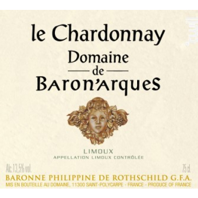 Baron'Arques Limoux Chardonnay 2016 (6x75cl)
