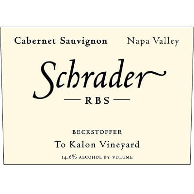 Schrader Cabernet Sauvignon RBS Beckstoffer To Kalon 2019 (6x75cl)