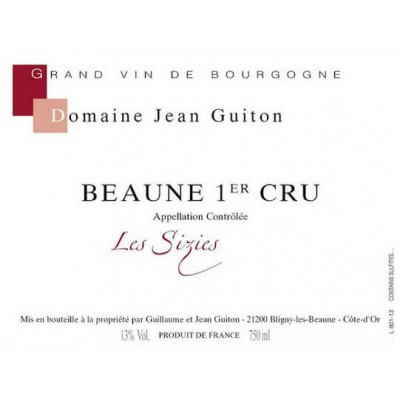 Jean Guiton Beaune 1er Cru Sizies 2019 (12x75cl)