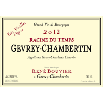 Rene Bouvier Gevrey-Chambertin Racine Temps VV 2018 (6x75cl)