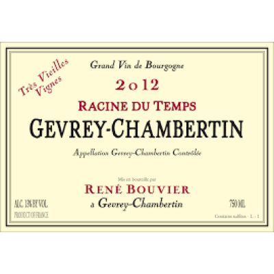 Rene Bouvier Gevrey-Chambertin Racine Temps VV 2019 (6x75cl)