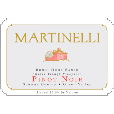 Martinelli Pinot Noir Bondi Home Ranch Water Through Vineyard 2015 (12x75cl)