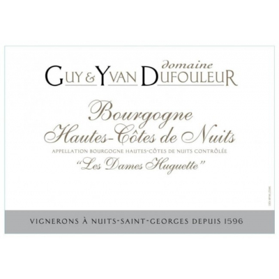 Guy et Yvan Dufouleur Hautes Cotes Nuits Dames Huguettes Rouge 2018 (6x75cl)