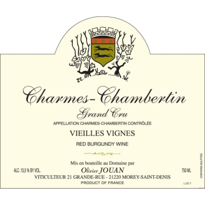 Olivier Jouan Charmes-Chambertin Grand Cru Vv 2019 (6x75cl)