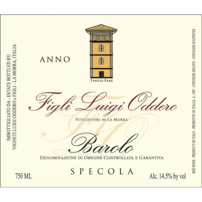 Luigi Oddero Barolo Specola 2017 (6x75cl)
