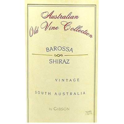 Gibson Barossa Valley Australian Old Vine Collection Shiraz 2003 (6x75cl)