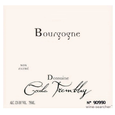 Cecile Tremblay Bourgogne Rouge 2022 (6x75cl)