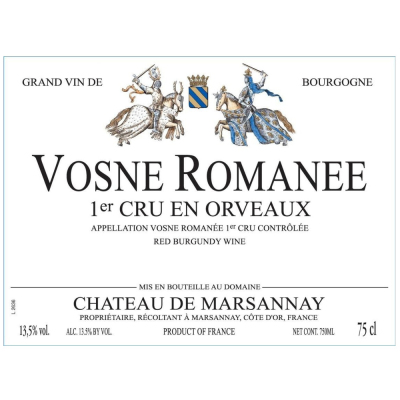 Chateau Marsannay Vosne Romanee 1er Cru En Orveaux 2004 (6x75cl)