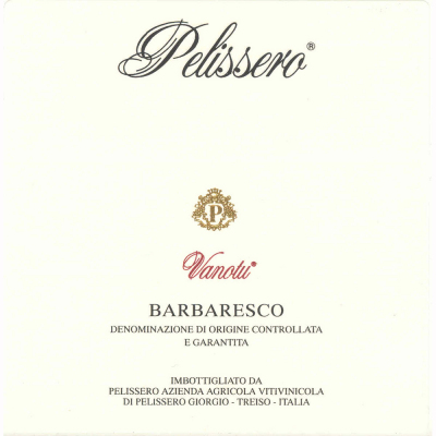 Pelissero Barbaresco Vanotu 2015 (6x75cl)
