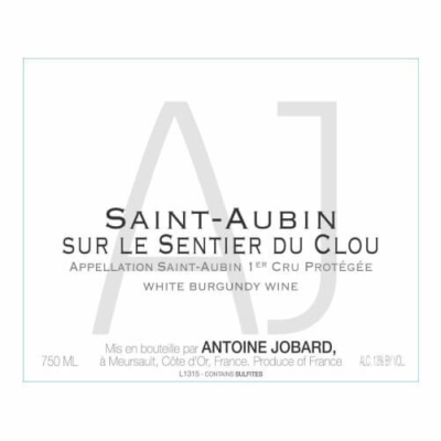 Antoine Jobard Saint-Aubin 1er Cru Sur le Sentier du Clou 2022 (12x75cl)