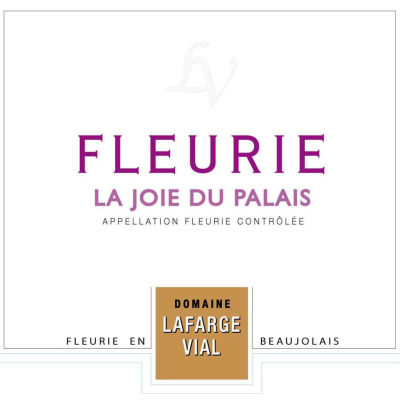 Lafarge Vial Fleurie Joie Palais 2022 (6x75cl)