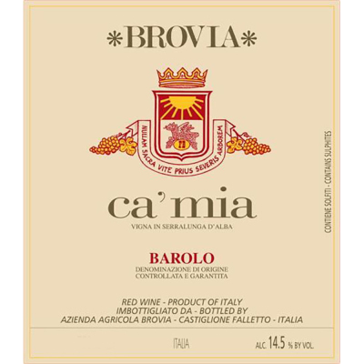 Brovia Barolo Brea Vigna Ca'mia 2015 (1x150cl)