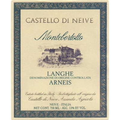 Castello di Neive Langhe Arneis Montebertotto 2020 (6x75cl)