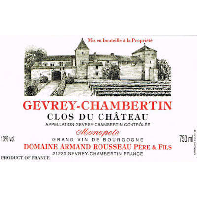 Armand Rousseau Gevrey-Chambertin Clos du Chateau 2018 (6x75cl)