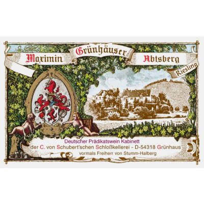 Von Schubert Maximin Grunhauser Abtsberg Riesling Kabinett Auktion 2016 (6x75cl)