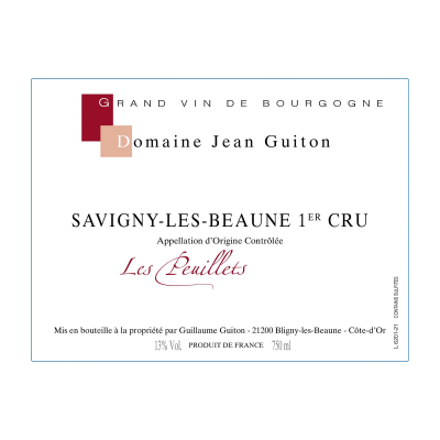 Jean Guiton Savigny Beaune Peuillets 2019 (6x75cl)
