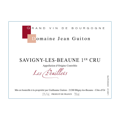 Jean Guiton Savigny-les- Beaune 1er Cru Les Peuillets 2022 (6x75cl)