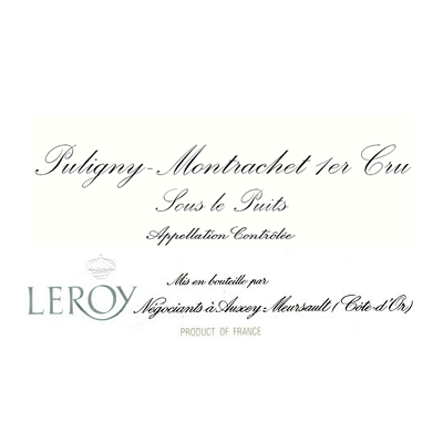 Maison Leroy Puligny-Montrachet 1er Cru Sous le Puits 2019 (6x75cl)