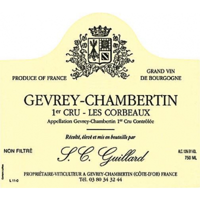Guillard Gevrey-Chambertin 1er Cru Les Corbeaux 2018 (6x75cl)