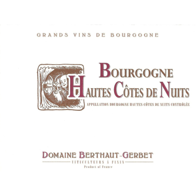 Berthaut-Gerbet Bourgogne Hautes Cotes de Nuits 2022 (6x75cl)