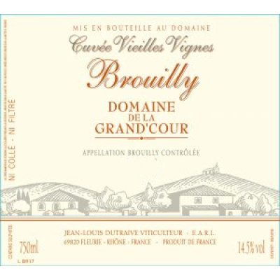 Grand Cour (Dutraive) Brouilly Vv 2020 (12x75cl)