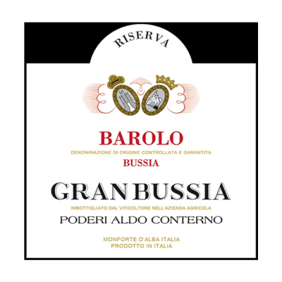Aldo Conterno Barolo Granbussia Riserva 2010 (6x75cl)