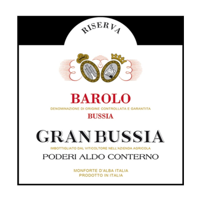 Aldo Conterno Barolo Granbussia Riserva 1990 (6x75cl)