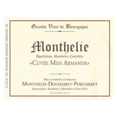 Monthelie Douhairet Monthelie Miss Armande 2019 (6x75cl)