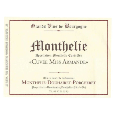 Monthelie Douhairet Monthelie Miss Armande 2021 (6x75cl)