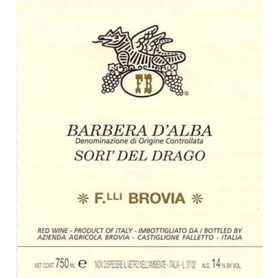 Brovia Barbera d'Alba Sori del Drago 2015 (6x75cl)