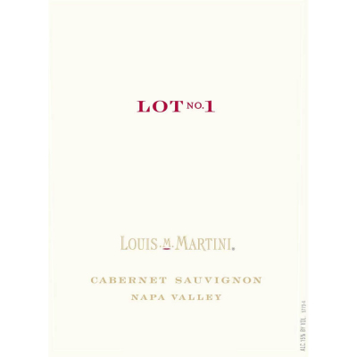 Louis M Martini Cabernet Sauvignon Lot No 1 2017 (6x75cl)