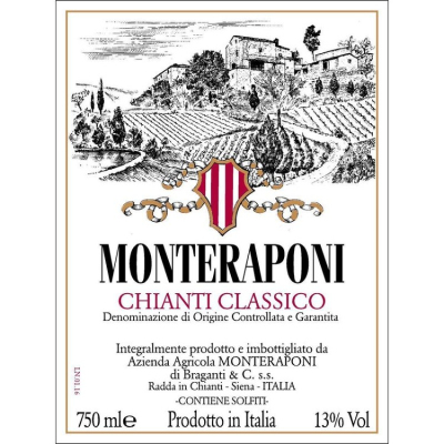 Monteraponi Chianti Classico 2021 (12x75cl)
