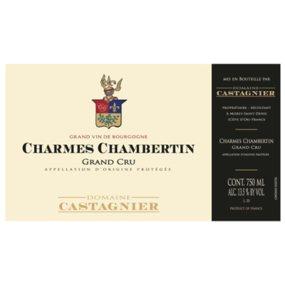 Castagnier Charmes-Chambertin Grand Cru 2018 (3x75cl)