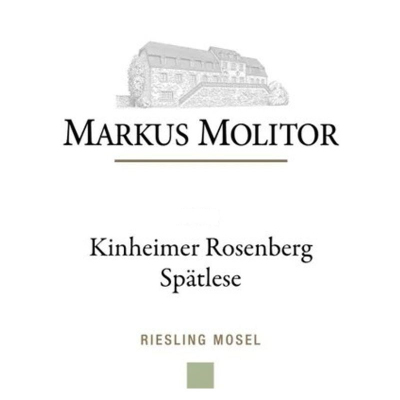 Markus Molitor Kinheimer Rosenberg Riesling Spatlese (Green Capsule) 2016 (6x75cl)