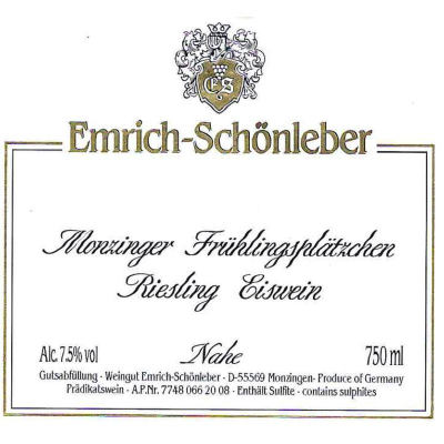 Emrich Schonleber Monzinger Fruhlingsplatzchen Riesling Eiswein 2021 (12x37.5cl)