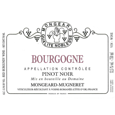 Mongeard Mugneret Bourgogne Pinot Noir 2022 (6x75cl)