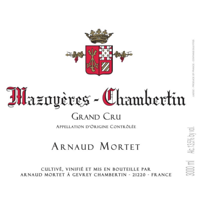 Arnaud Mortet Mazoyeres-Chambertin Grand Cru 2022 (6x75cl)