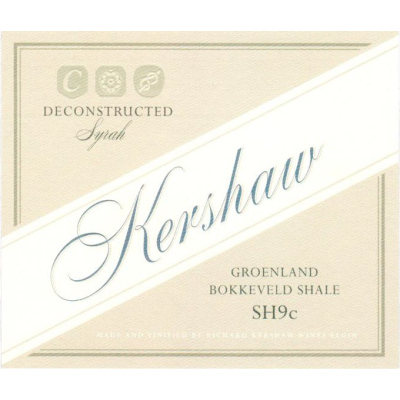 Kershaw Deconstructed Syrah Groenland Bokkeveld Shale SH9C 2017 (6x75cl)