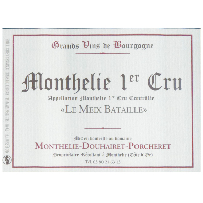 Monthelie Douhairet Monthelie Meix Bataille 2019 (6x75cl)