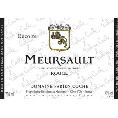 Fabien Coche Meursault Rouge 2022 (6x75cl)