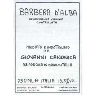 Giovanni Canonica Barbera Alba 2017 (6x75cl)