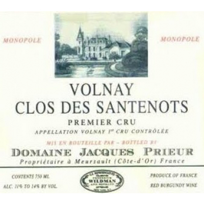 Jacques Prieur Volnay 1er Cru Clos Des Santenots 2019 (6x75cl)