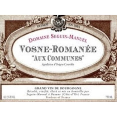 Seguin Manuel Vosne-Romanee Aux Communes 2022 (12x75cl)