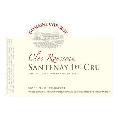 Chevrot Santenay 1er Cru Clos Rousseau 2022 (6x75cl)